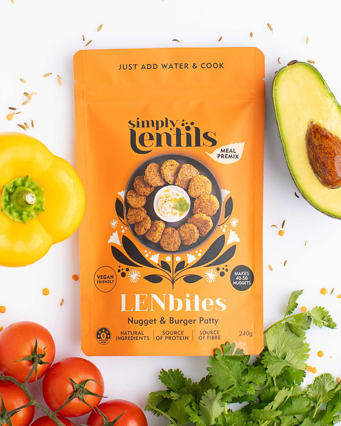 LENbites - Nugget & Burger Patty premix