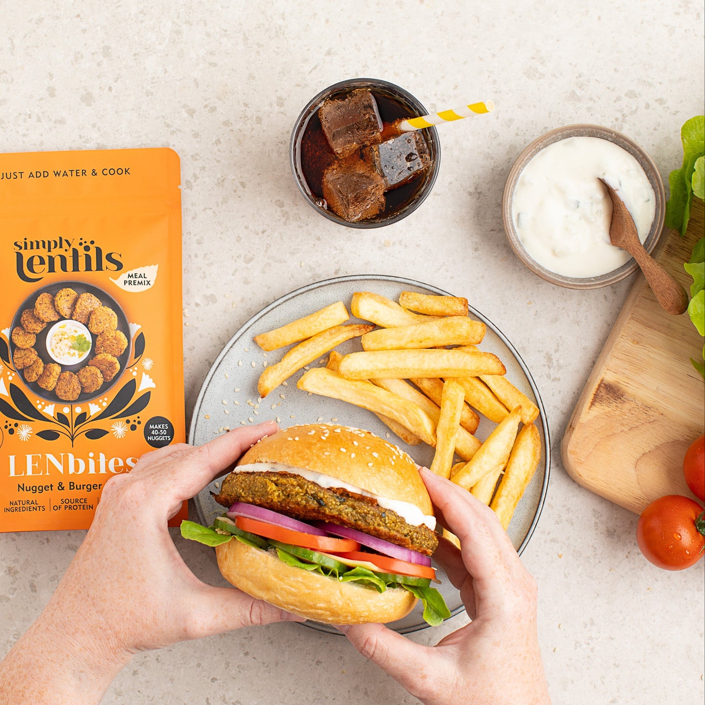 LENbites - Nugget & Burger Patty premix