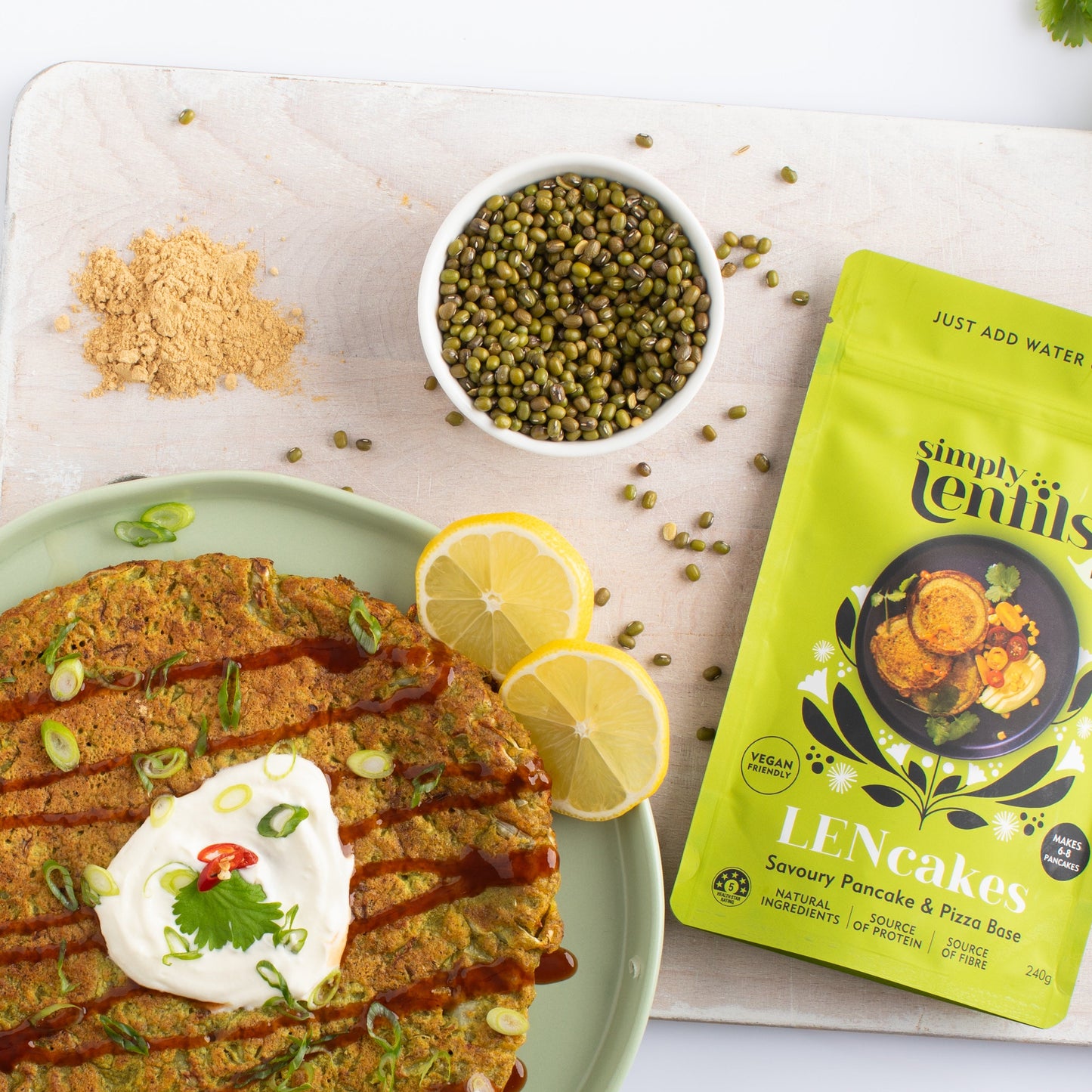 LENcakes - Savoury Pancake & Pizza Base premix